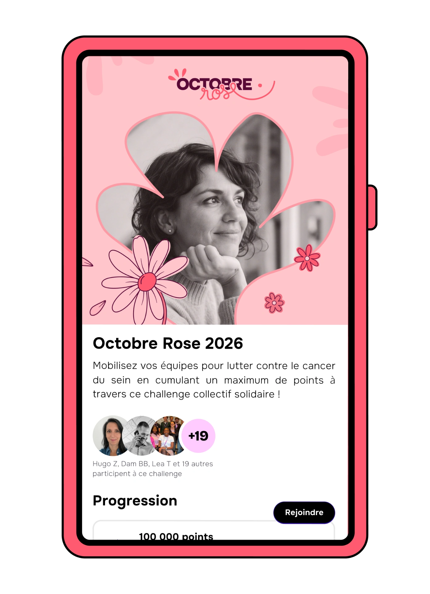 Application United Heroes — Octobre Rose 2026