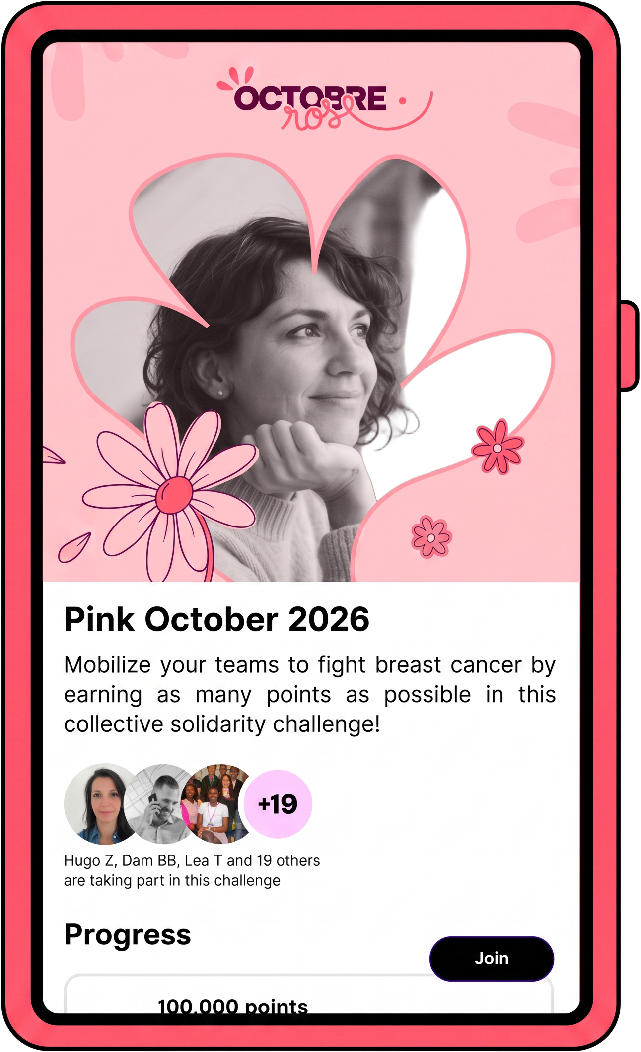 United Heroes app — Pink October 2026