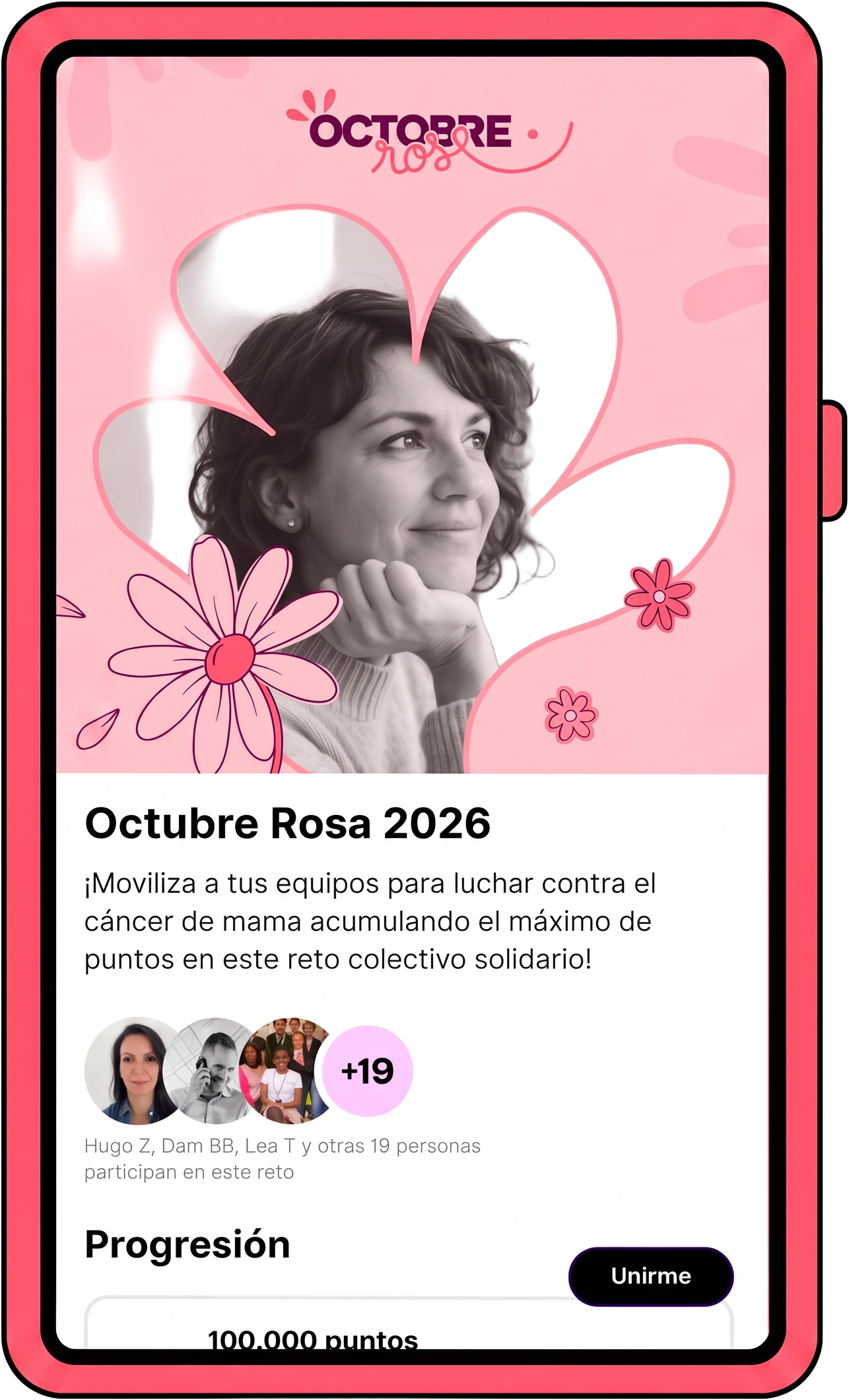 Aplicación United Heroes — Octubre Rosa 2026